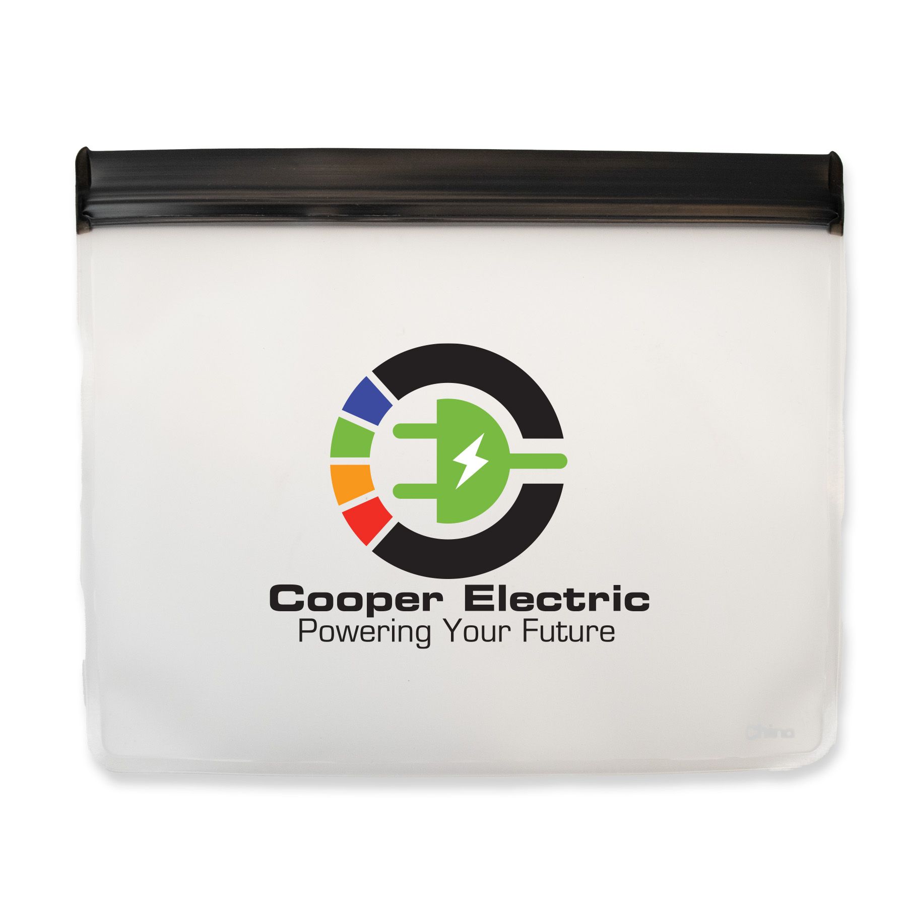 Clear with Black Zip Lock - Imprinted